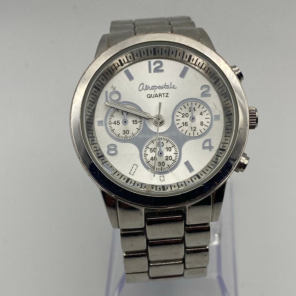 Chic Aeropostale Silver-Tone Multi-Dial Watch - New Battery!